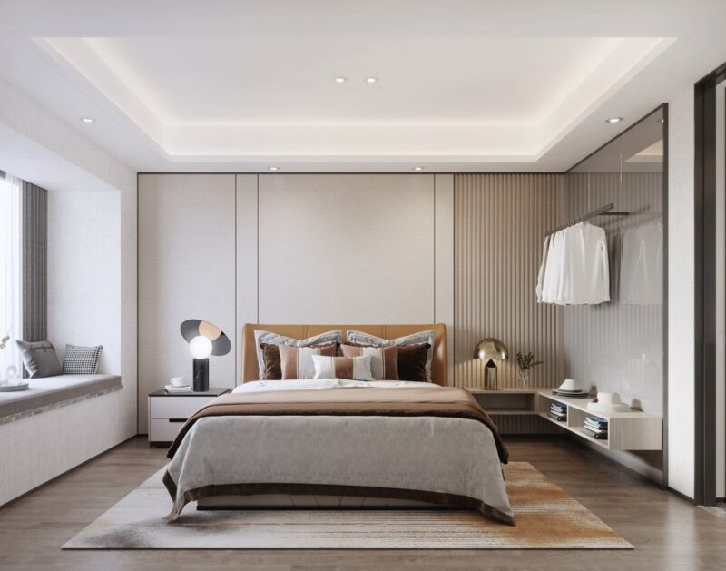 Các mẫu phòng ngủ kiểu Hàn Quốc đơn giản hiện đại và công năng Phòng ngủ kiểu Hàn Quốc