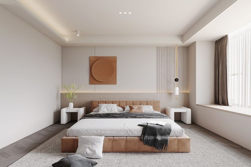 Các mẫu phòng ngủ kiểu Hàn Quốc đơn giản hiện đại và công năng Phòng ngủ kiểu Hàn Quốc