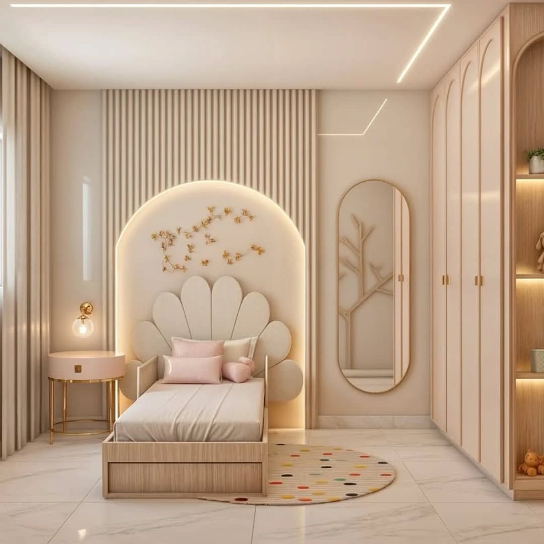 Phòng ngủ tân cổ điển cho bé