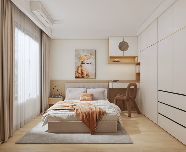 Thiết kế phòng ngủ 12m2 
