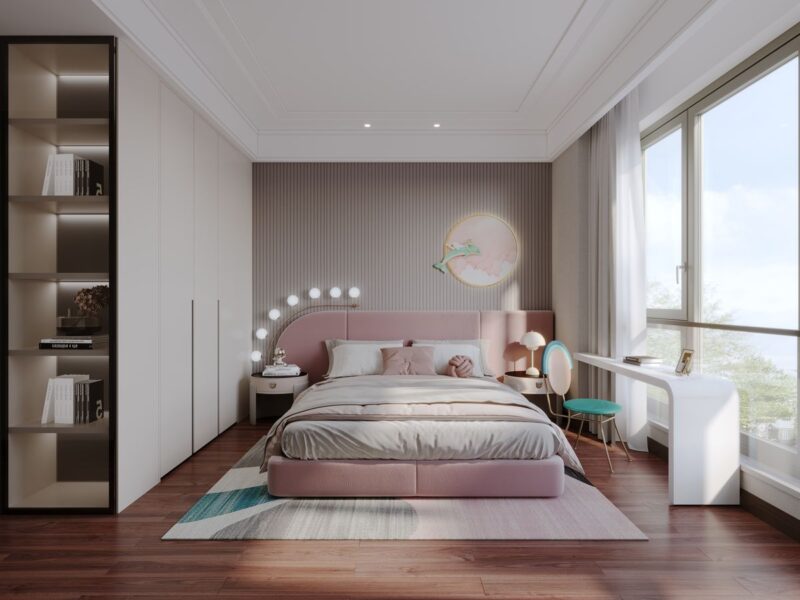 phòng ngủ đẹp cho bé gái 18 tuổi 