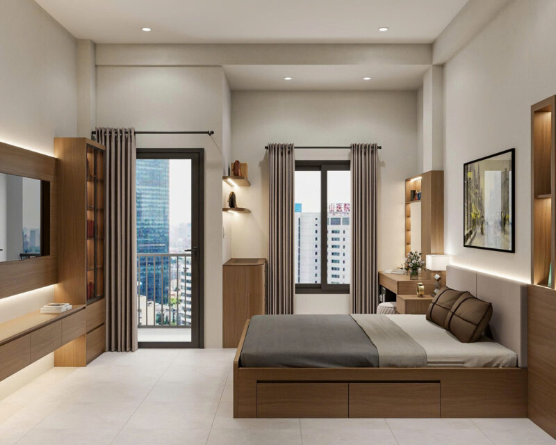 Dự án thiết kế phòng ngủ cho chị Mai Phú Nhuận TP. HCM Dự án thiết kế phòng ngủ nhà chị Mai