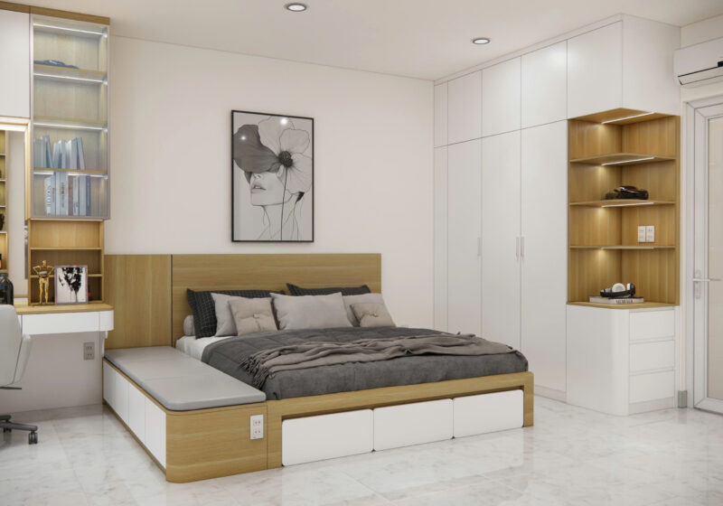 Dự án thiết kế phòng ngủ cho nhà anh Hiền quận 9, TP.HCM Dự án thiết kế phòng ngủ cho nhà anh Hiền quận 9