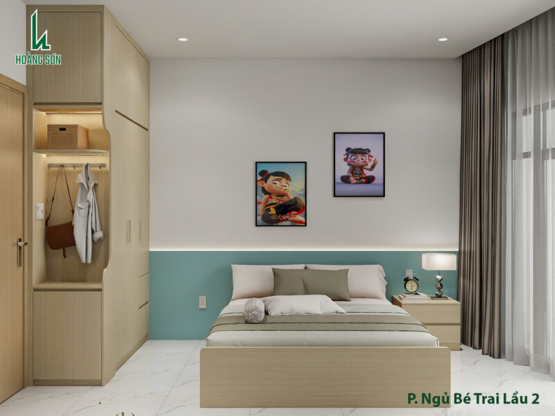 Thiết kế phòng ngủ cho bé trai nhà chú Kế, Tân Bình TP.HCM Dự án thiết kế phòng ngủ cho bé trai nhà chú Kế