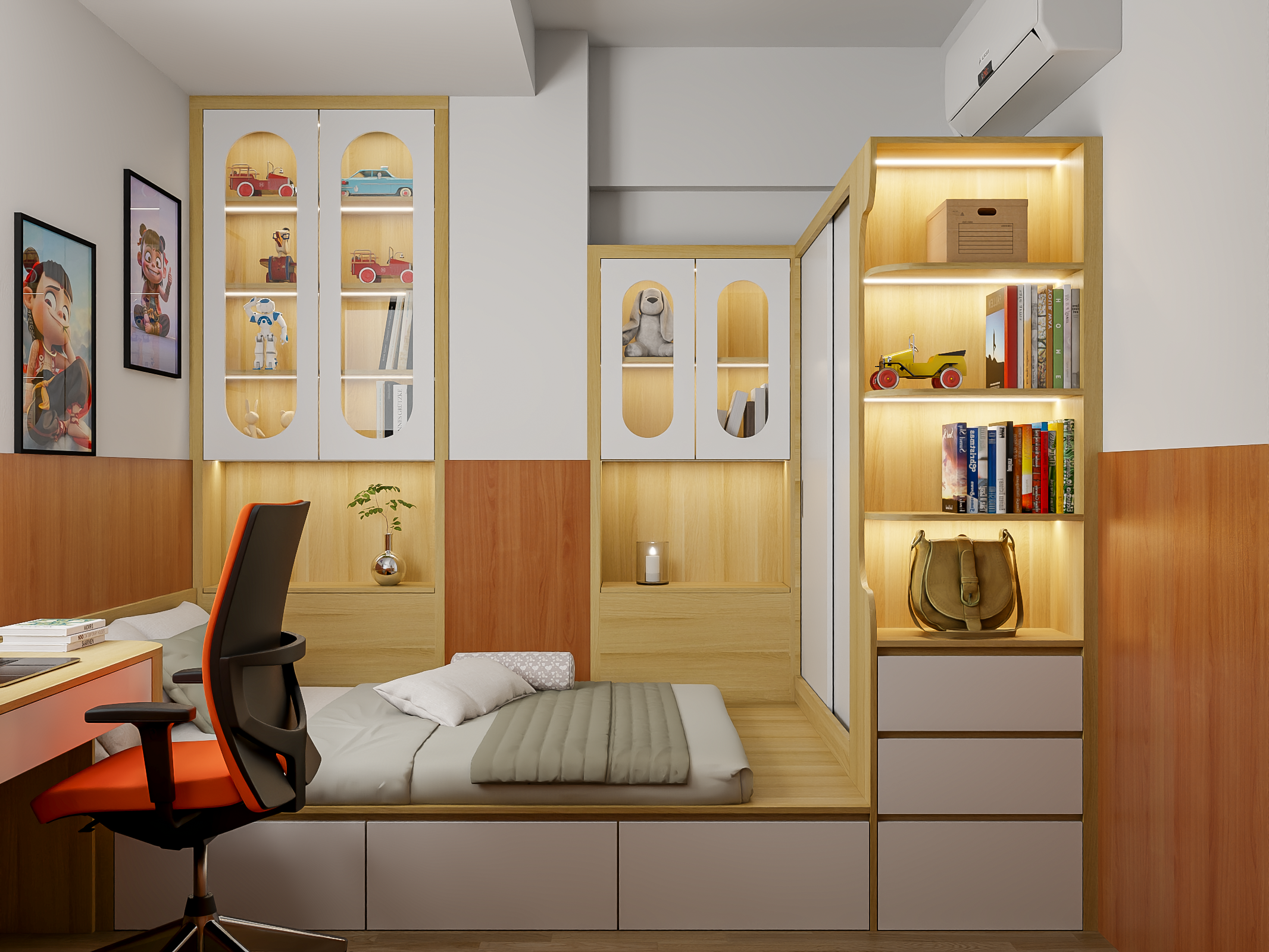 Bàn giao dự án thiết kế phòng ngủ cho nhà chị Thanh quận Gò Vấp