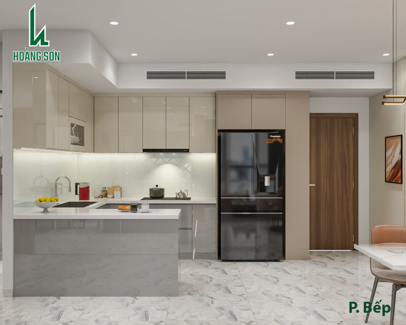 Dự án thiết kế phòng bếp cho nhà chị Thanh quận 12 