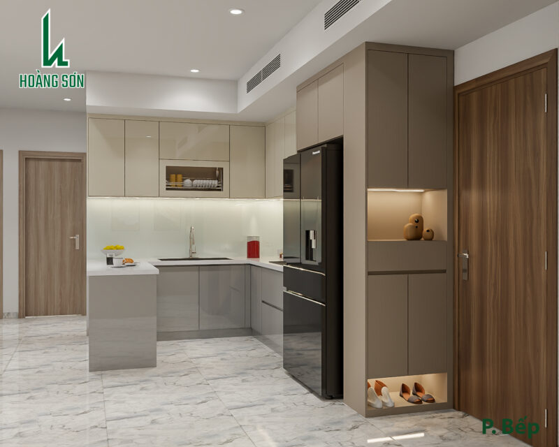 Dự án thiết kế phòng bếp cho nhà chị Thanh quận 12 