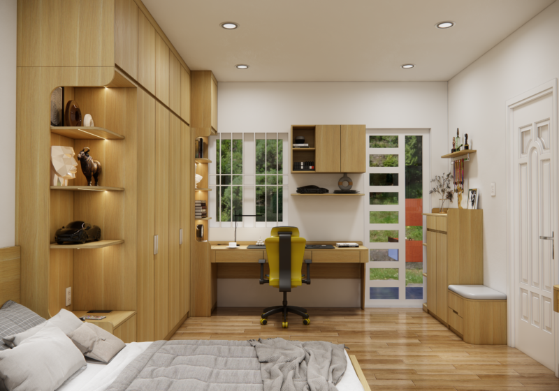 Dự án thiết kế phòng ngủ cho nhà anh Chính TP.HCM Dự án thiết kế phòng ngủ cho nhà anh Chính