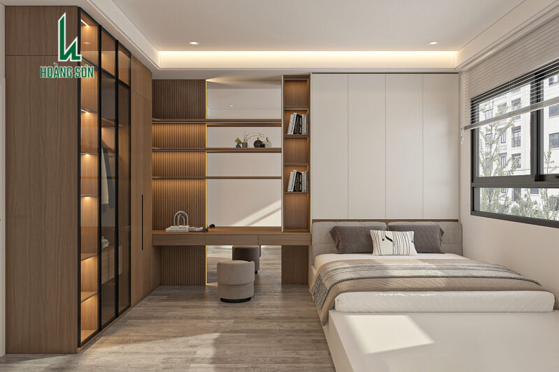 50+ mẫu nội thất phòng ngủ 3D đẹp, sang trọng tại Nội thất Hoàng Sơn Mẫu nội thất phòng ngủ 3D 10m2