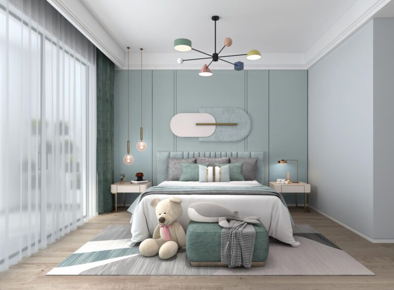 Màu sắc nội thất phòng ngủ phù hợp với thời tiết nóng Màu sắc phòng ngủ mùa nắng nóng