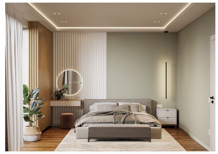 Màu sắc nội thất phòng ngủ phù hợp với thời tiết nóng Màu sắc phòng ngủ mùa nắng nóng