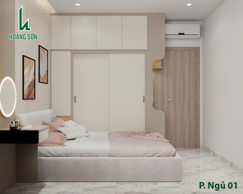 Dự án thiết kế phòng ngủ cho nhà chị Thanh quận 12 