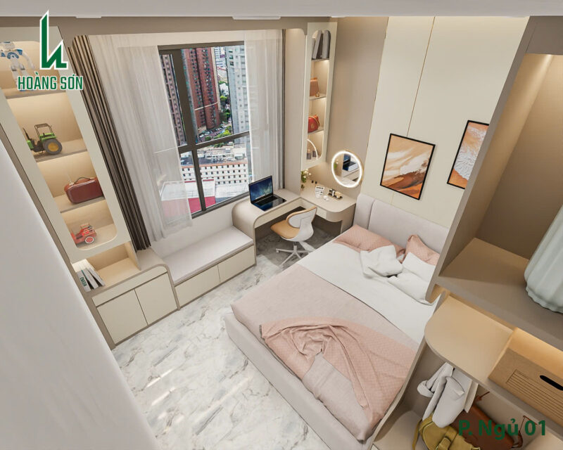 Dự án thiết kế phòng ngủ cho nhà chị Thanh quận 12 