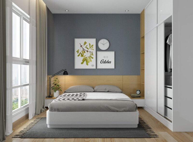 Phòng ngủ vợ chồng 10m2 