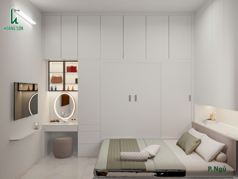Dự án thiết kế phòng ngủ cho nhà chị Quỳnh Anh quận 12 