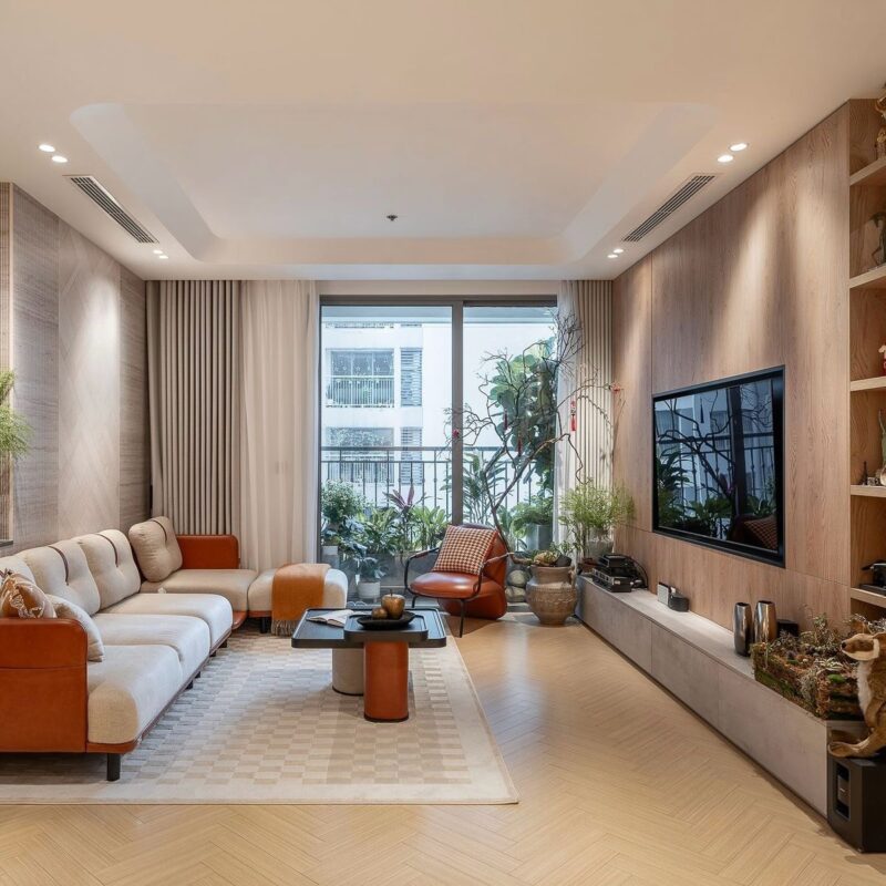 Các mẫu chung cư 2 phòng ngủ đẹp, sang trọng và hiện đại Tận dụng ánh sáng tự nhiên