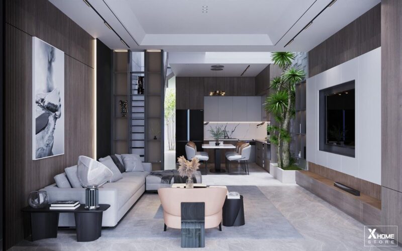 Xu hướng thi công nội thất nhà phố hot nhất năm 2026 Thi công nội thất nhà phố