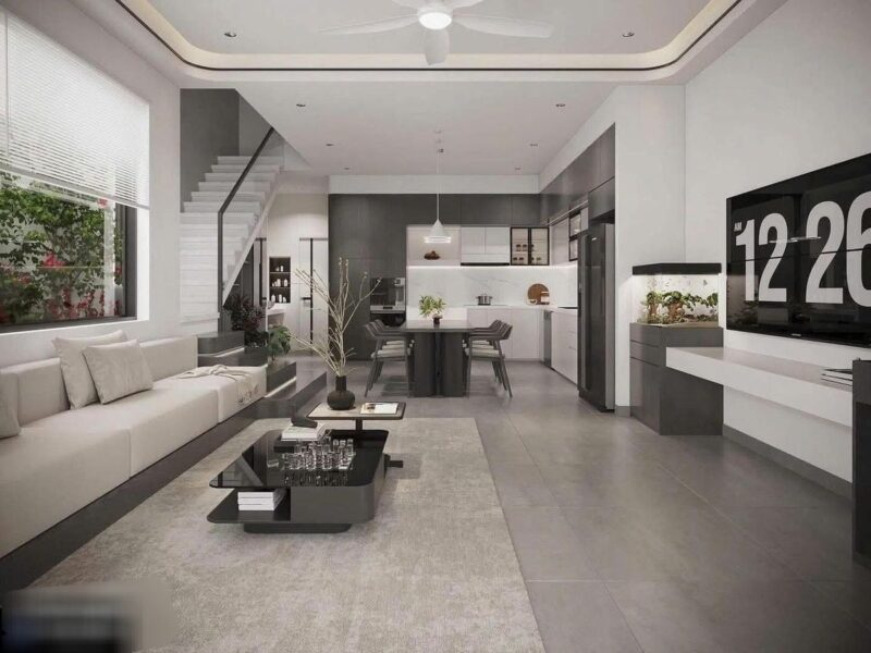 Xu hướng thi công nội thất nhà phố hot nhất năm 2026 Thi công nội thất nhà phố