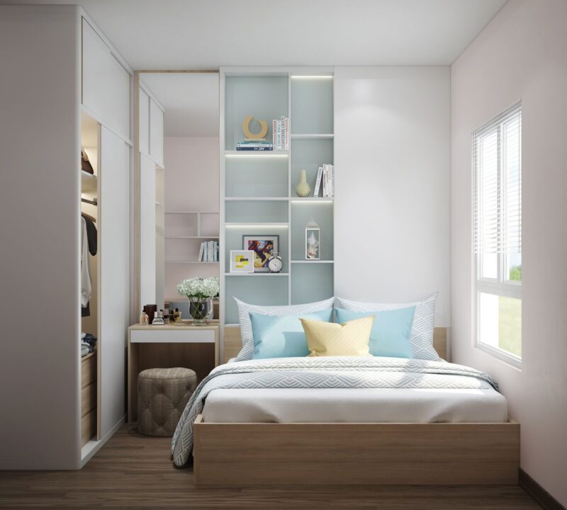 30+ mẫu thiết kế phòng ngủ đơn giản nhỏ đầy đủ tiện nghi Thiết kế phòng ngủ đơn giản nhỏ
