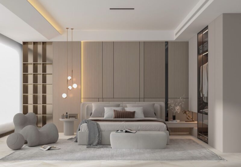 Cách trang trí phòng ngủ 20m2 tiện nghi và đầy đủ công năng Trang trí phòng ngủ 20m2