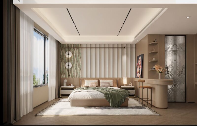 Cách trang trí phòng ngủ 20m2 tiện nghi và đầy đủ công năng Trang trí phòng ngủ 20m2