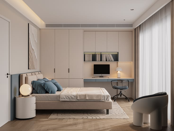 Cách trang trí phòng ngủ nhỏ đẹp hiện đại, công năng Trang trí phòng ngủ nhỏ