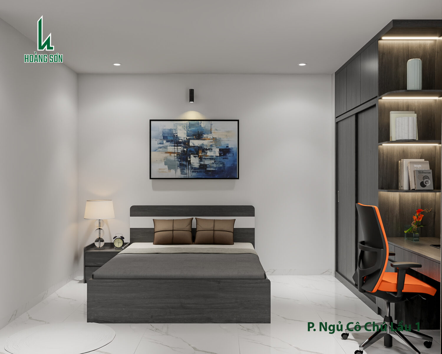 Dự án thiết kế phòng ngủ cho cô chú nhà anh Thắng - Bình Tân Dự án thiết kế phòng ngủ cho cô chú nhà anh Thắng - Bình Tân