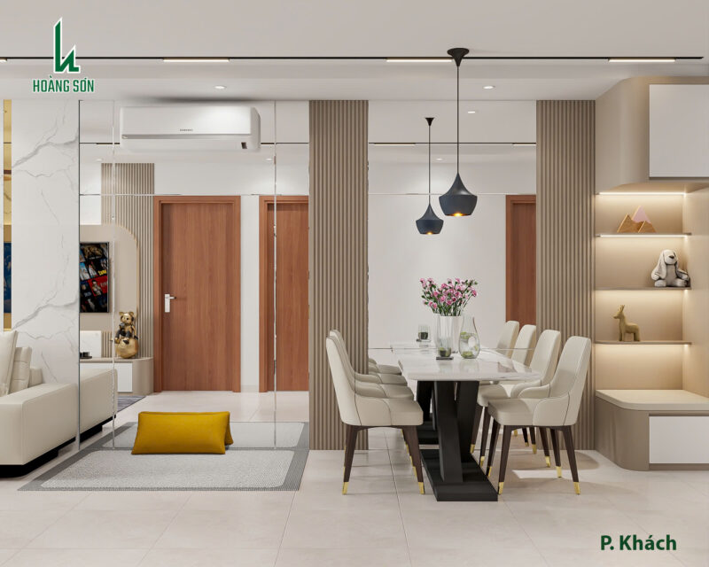 Bàn giao dự án thiết kế phòng khách cho nhà chị Hoa Gò Vấp, TP.HCM Dự án thiết kế phòng khách cho nhà chị Hoa quận Gò Vấp