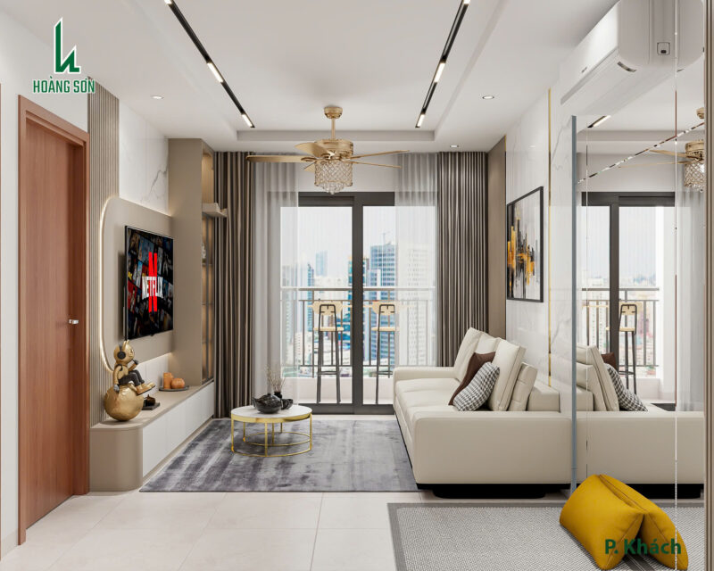 Bàn giao dự án thiết kế phòng khách cho nhà chị Hoa Gò Vấp, TP.HCM Dự án thiết kế phòng khách cho nhà chị Hoa