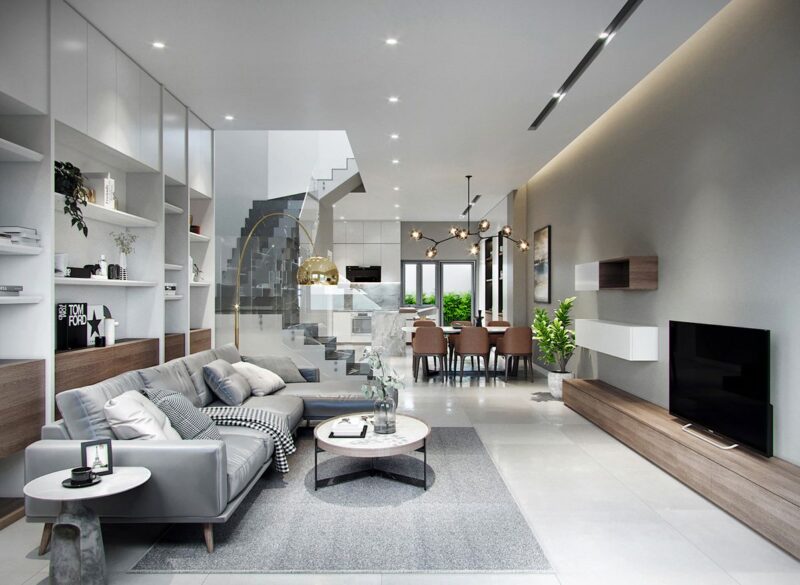 Xu hướng thi công nội thất nhà phố hot nhất năm 2026 thi công nội thất nhà phố