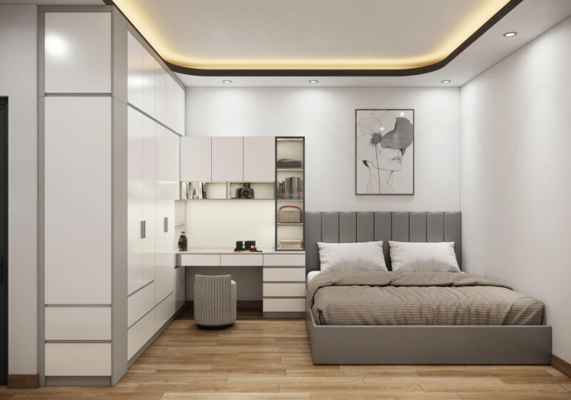 Bàn giao dự án thiết kế phòng ngủ cho chị Hana Hóc Môn, TP.HCM Dự án thiết kế kế phòng ngủ cho nhà chị Hana Hóc Môn