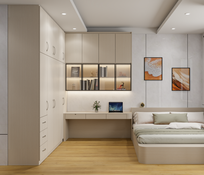 Bàn giao dự án thiết kế phòng ngủ cho nhà chị Hương Bình Tân, TP.HCM Dự án thiết ké phòng ngủ cho nhà chị Hương