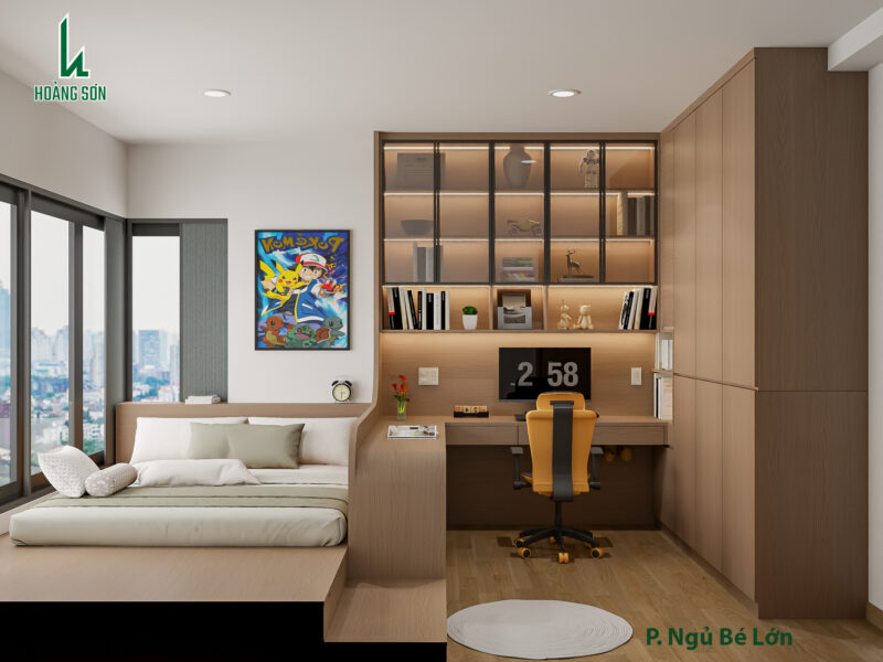 Dự án thiết kế phòng ngủ cho bé trai nhà anh Ngân quận 7, TP.HCM Dự án thiết kế phòng ngủ cho bé trai nhà anh Ngân