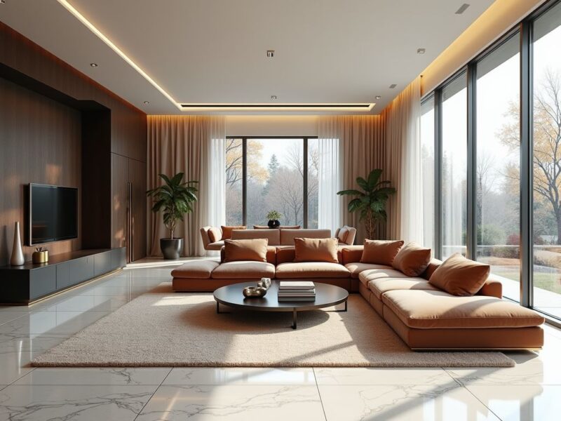 Cách bố trí cây xanh trong phòng khách hợp phong thủy rước may mắn, tài lộc Bố trí cây xanh trong phòng khách
