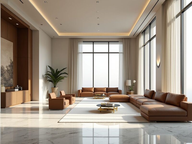Cách bố trí cây xanh trong phòng khách hợp phong thủy rước may mắn, tài lộc Bố trí cây xanh trong phòng khách