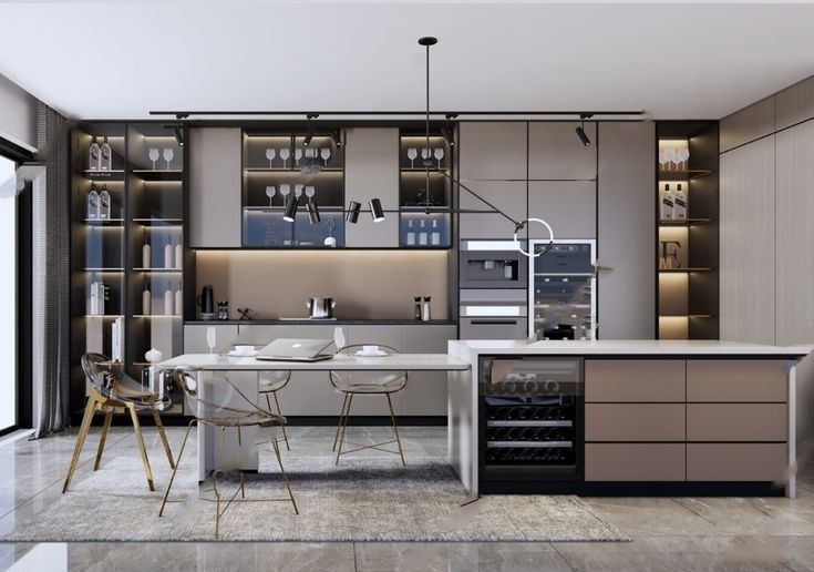 Cách bố trí đảo bếp hợp phong thuỷ rước may mắn, tài lộc Bố trí đảo bếp hợp phong thuỷ