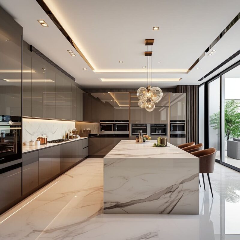 Cách bố trí đảo bếp hợp phong thuỷ rước may mắn, tài lộc Bố trí đảo bếp hợp phong thuỷ