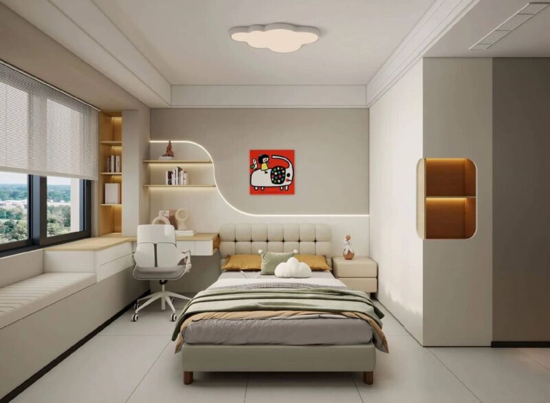 Cách bố trí nội thất phòng ngủ 16m2 tiện nghi và hiện đại Bố trí nội thất phòng ngủ 16m2