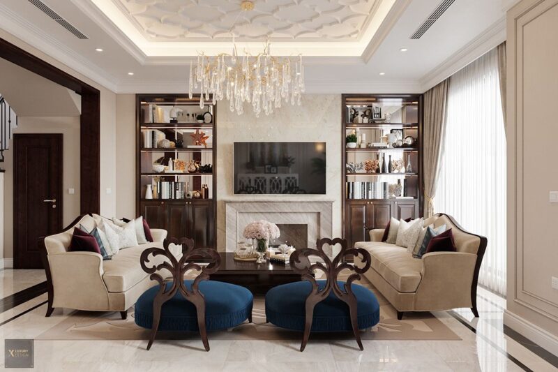 Cách đặt ghế sofa phòng khách hợp phong thuỷ, rước tài lộc Cách đặt ghế sofa phòng khách