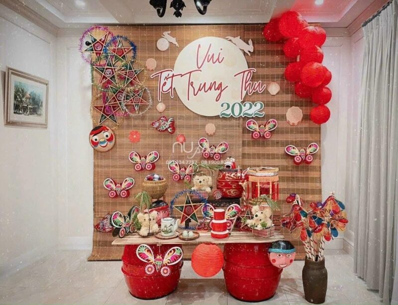 Decor Trung Thu theo phong cách tối giản hiện đại