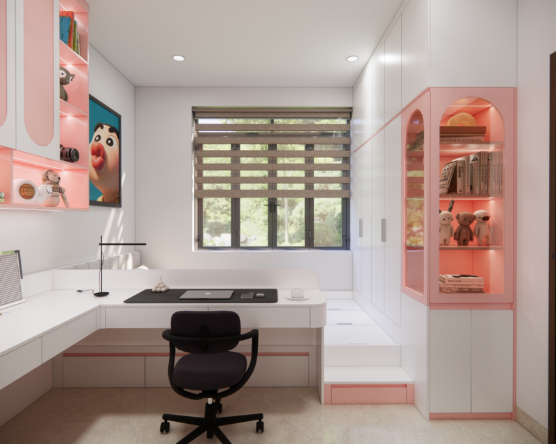 Dự án thiết kế phòng ngủ cho nhà chị Hiếu quận 9, TP.HCM Phòng ngủ cho nhà chị Hiếu được thiết kế theo phong cách tối giản hiện đại
