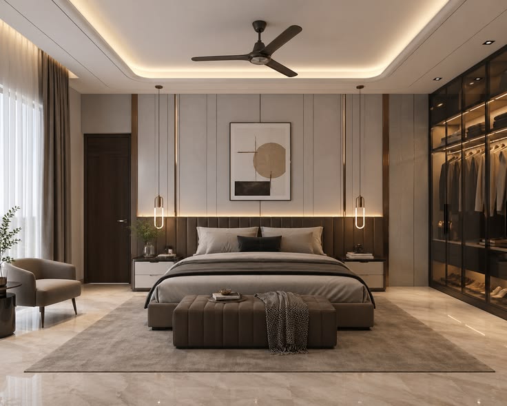 Các mẫu nội thất phòng ngủ master dẫn đầu xu hướng năm 2026 Nội thất phòng ngủ master penthouse
