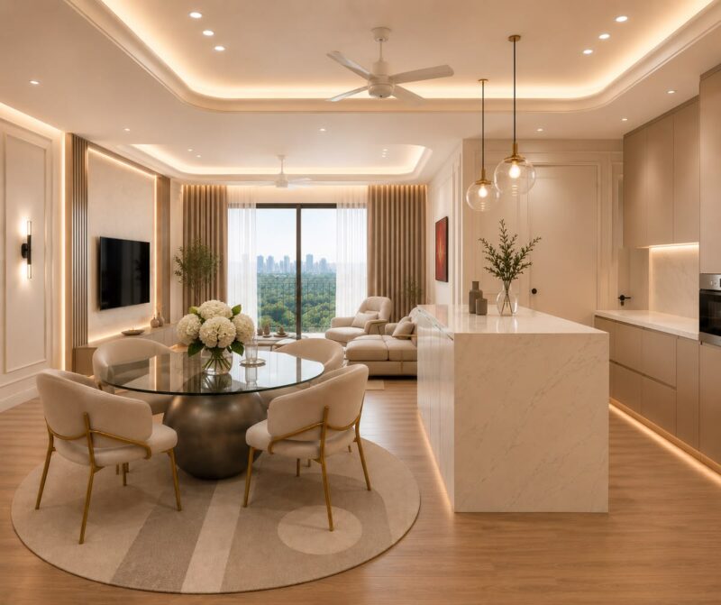 Tổng hợp các mẫu phòng bếp biệt thự sang trọng và hiện đại năm 2026 Phòng bếp biệt thự