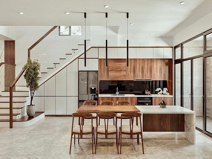 Tổng hợp các mẫu phòng bếp phong cách tối giản hiện đại và sang trọng Phòng bếp phong cách tối giản