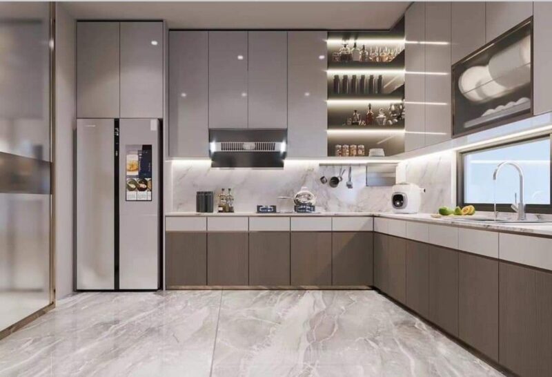 Tổng hợp các mẫu phòng bếp phong cách tối giản hiện đại và sang trọng Phòng bếp phong cách tối giản