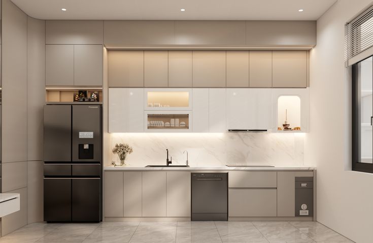 Tổng hợp các mẫu phòng bếp phong cách tối giản hiện đại và sang trọng Phòng bếp phong cách tối giản