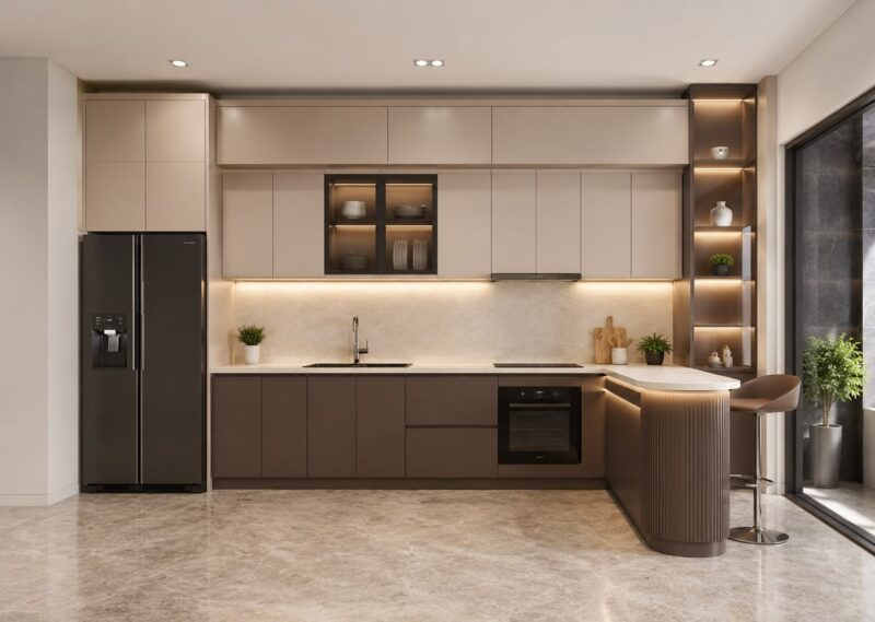 Tổng hợp các mẫu phòng bếp phong cách tối giản hiện đại và sang trọng Phòng bếp phong cách tối giản