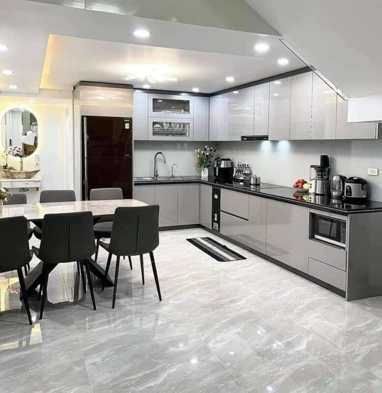 Tổng hợp các mẫu phòng bếp phong cách tối giản hiện đại và sang trọng Phòng bếp phong cách tối giản