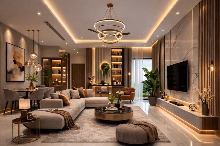 Tổng hợp các mẫu phòng khách biệt thự đẹp, hiện đại và sang trọng Phòng khách biệt thự