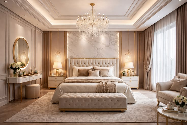 Tổng hợp các mẫu phòng ngủ hoàng gia sang trọng, đẳng cấp nhất Phòng ngủ hoàng gia